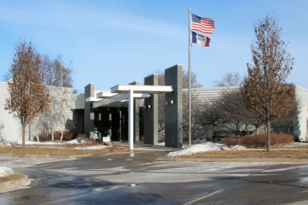 Ankeny, IA city hall on a winter day