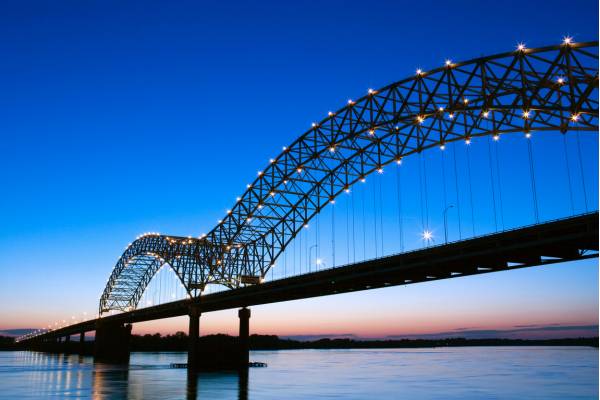 Bridge over mississippi river.